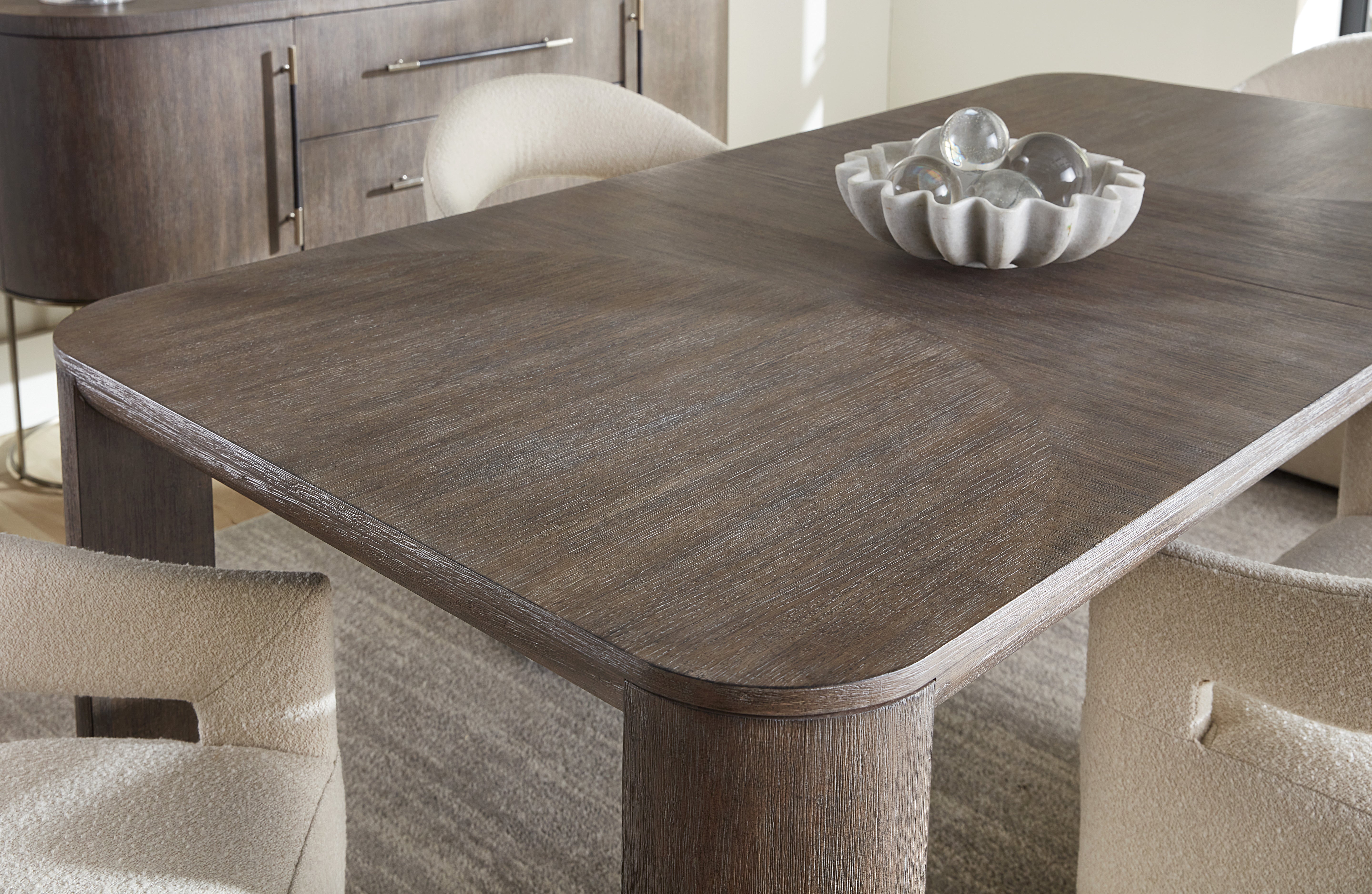 Hooker Furniture Modern Mood Leg Dining Table with 1-24in Leaf