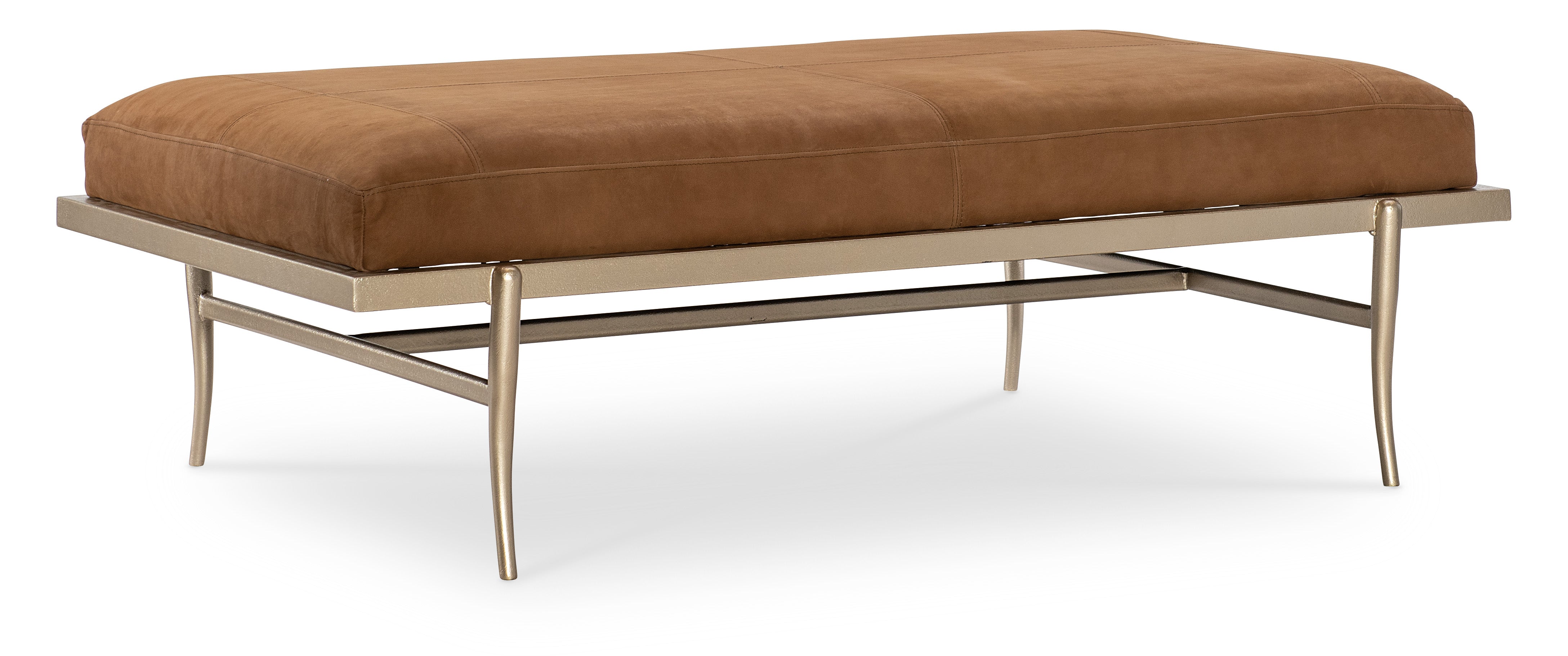 Hooker Furniture Melange Tobin Cocktail Ottoman in Brown