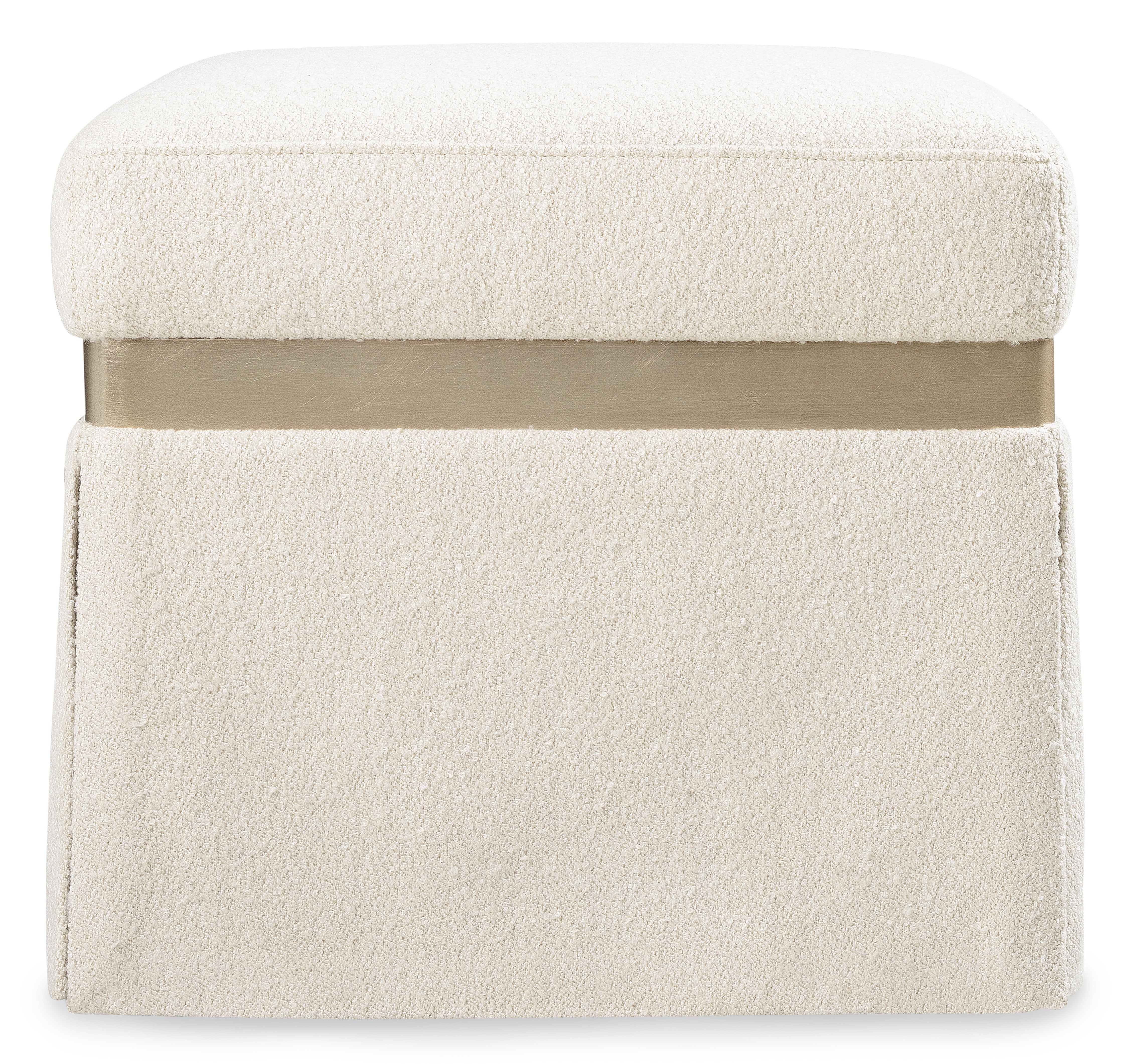 Hooker Furniture Melange Dream Weaver Pouf in Beige