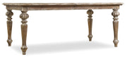 Hooker Furniture Chatelet Rectangle Leg Dining Table with Two 18'' Leaves