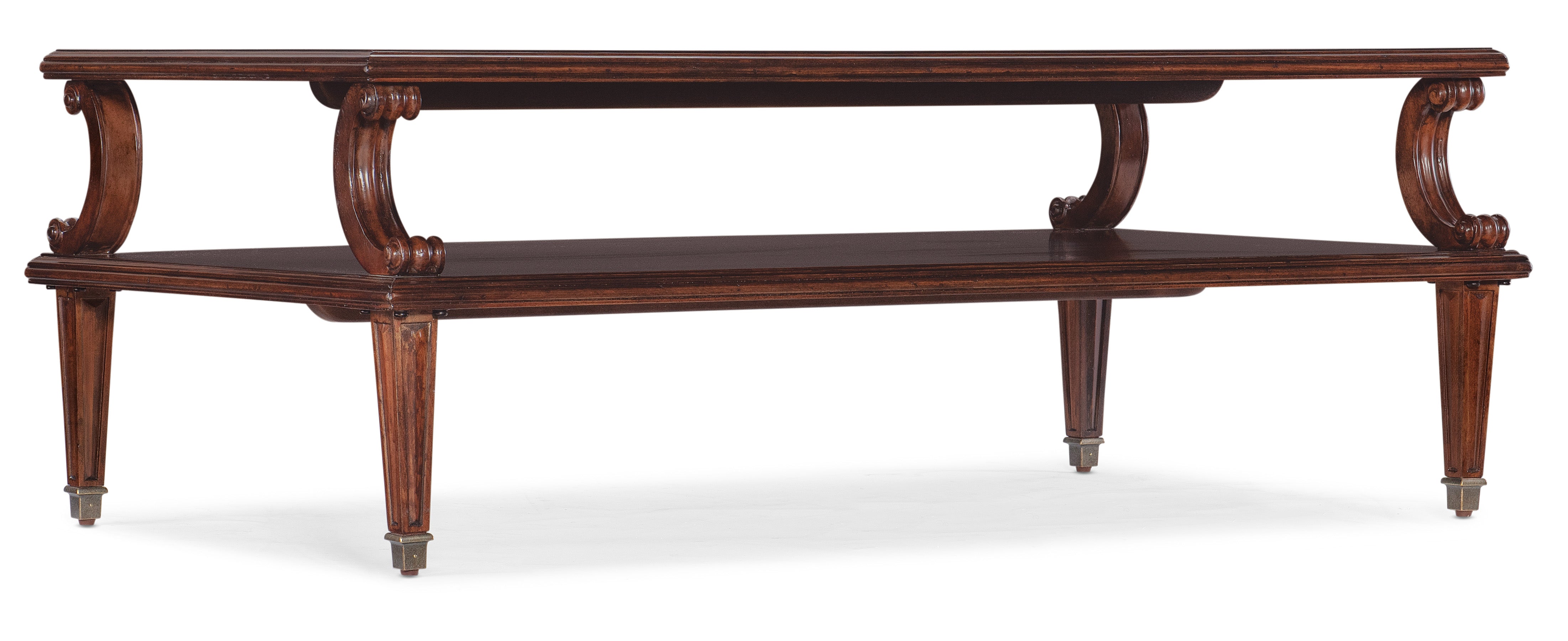 Hooker Furniture Charleston Rectangle Cocktail Table in Dark Brown