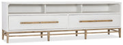 Hooker Furniture Urban Elevation Low Entertainment Console in White