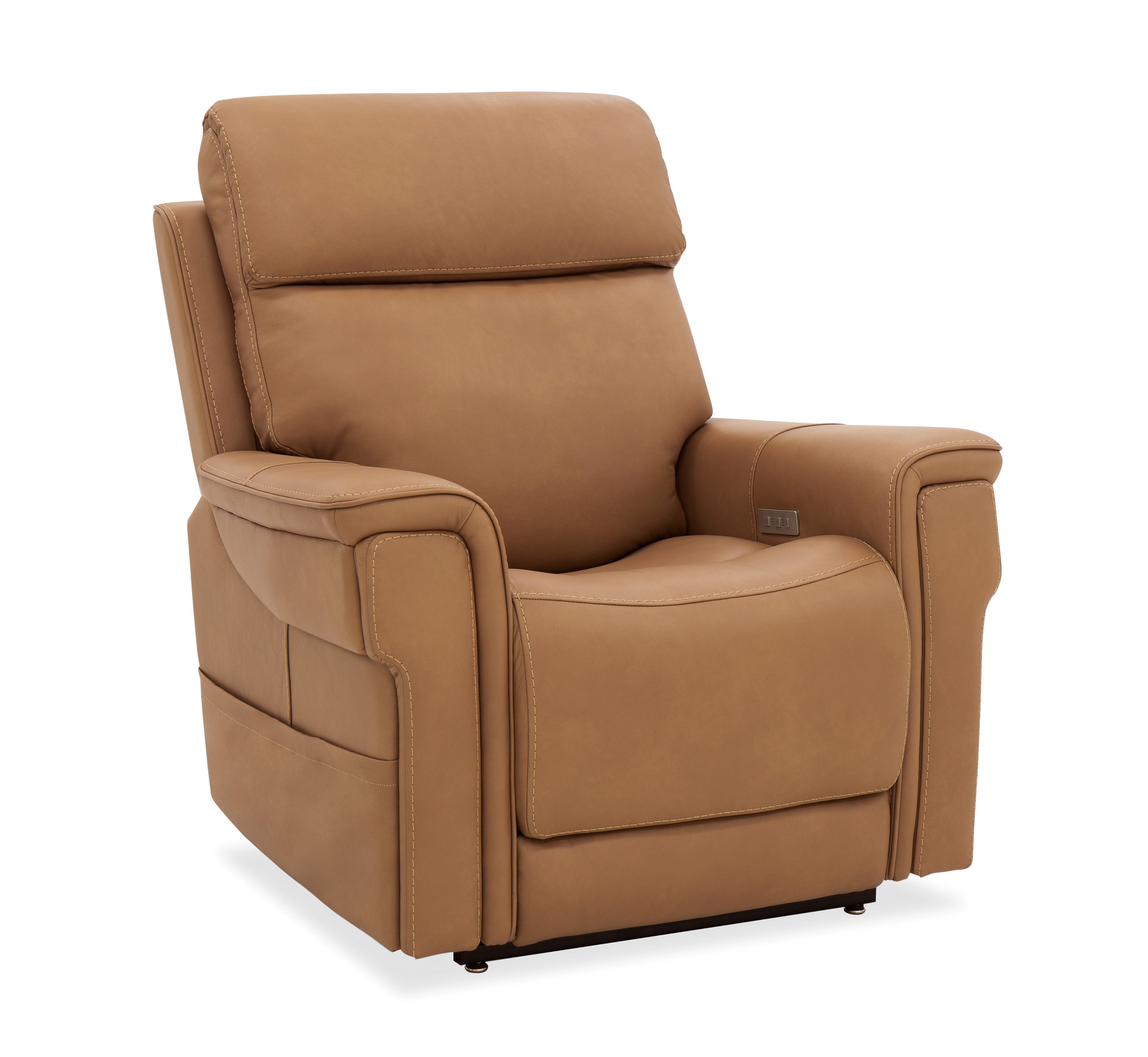 Hooker Furniture Lyra Lift Chair with Power Recline, Headrest and Lumbar in Brown