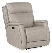 Hooker Furniture Rhea Zero Gravity Power Recliner with Power Headrest in Light Gray
