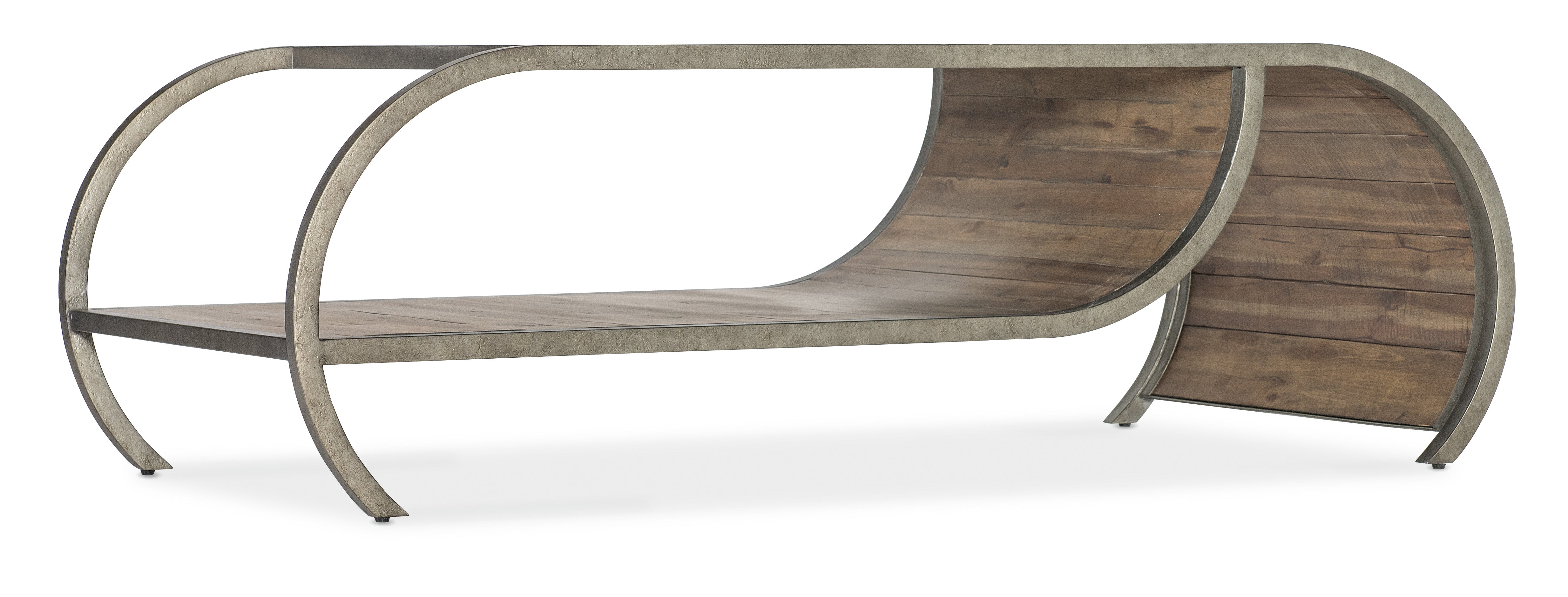 Hooker Furniture Commerce & Market Open Ended Cocktail Table in Medium Wood