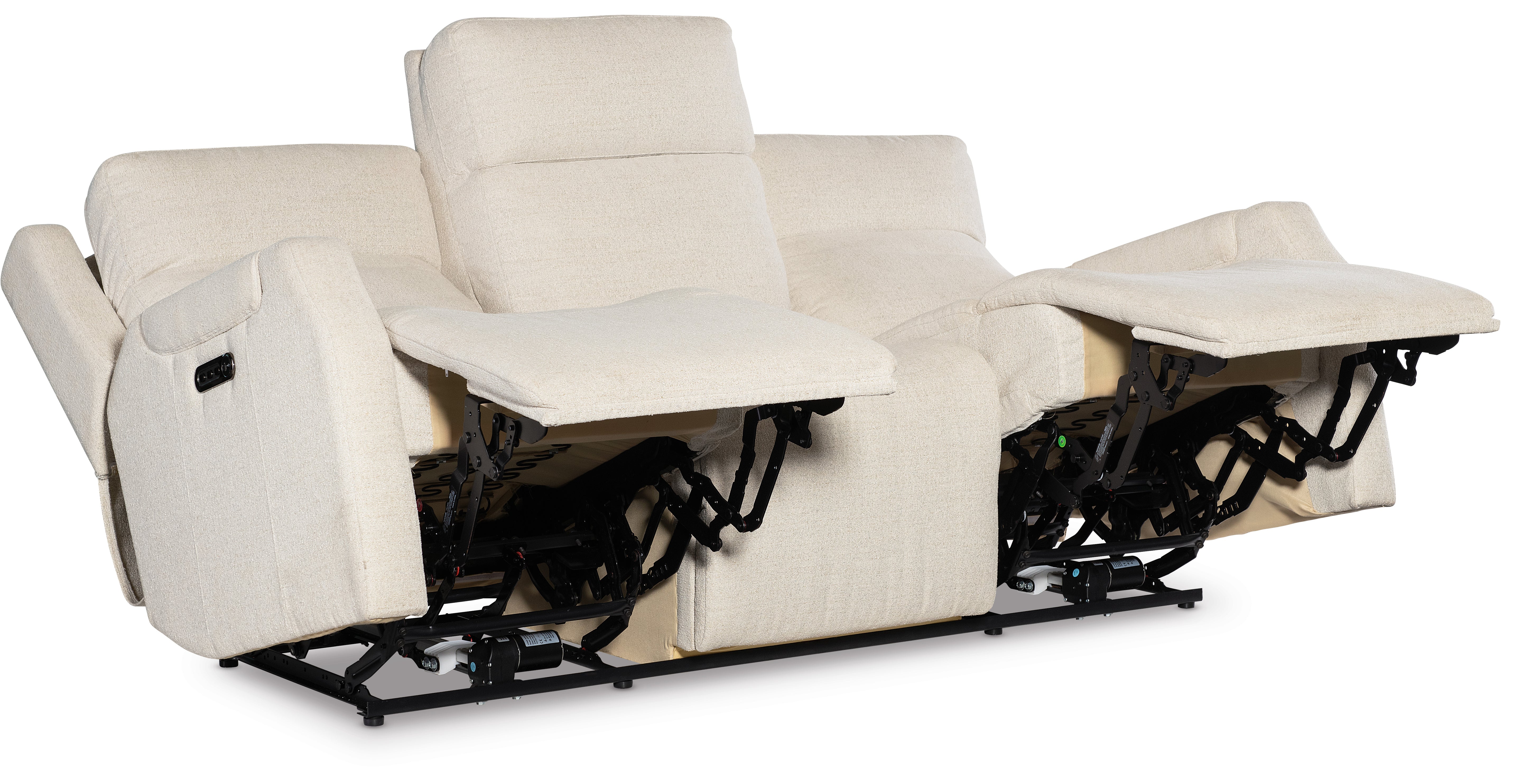 Hooker Furniture Nelson Zero Gravity Power Sofa with Power Headrest and Lumbar in White