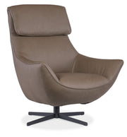 Hooker Furniture Hughes Swivel Chair in Brown