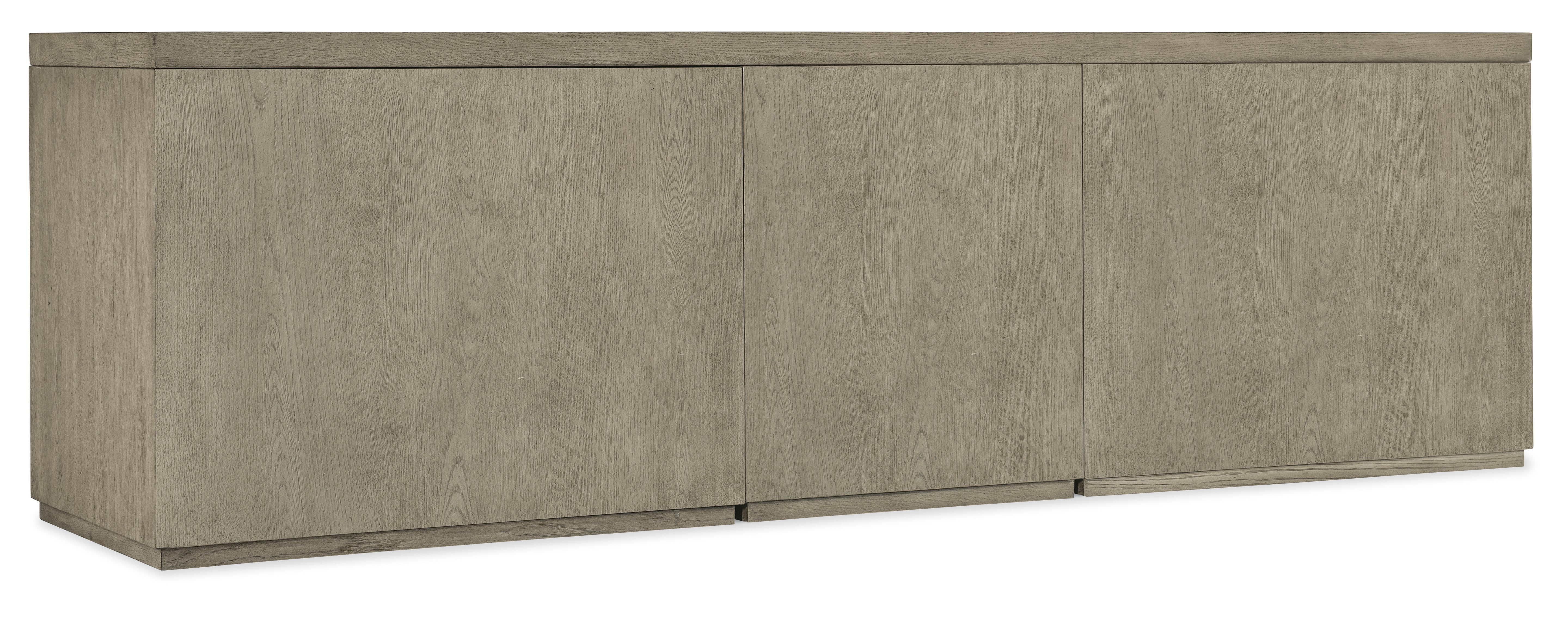 Hooker Furniture Linville Falls 96" Credenza with File and Two Open Desk Cabinets Credenza