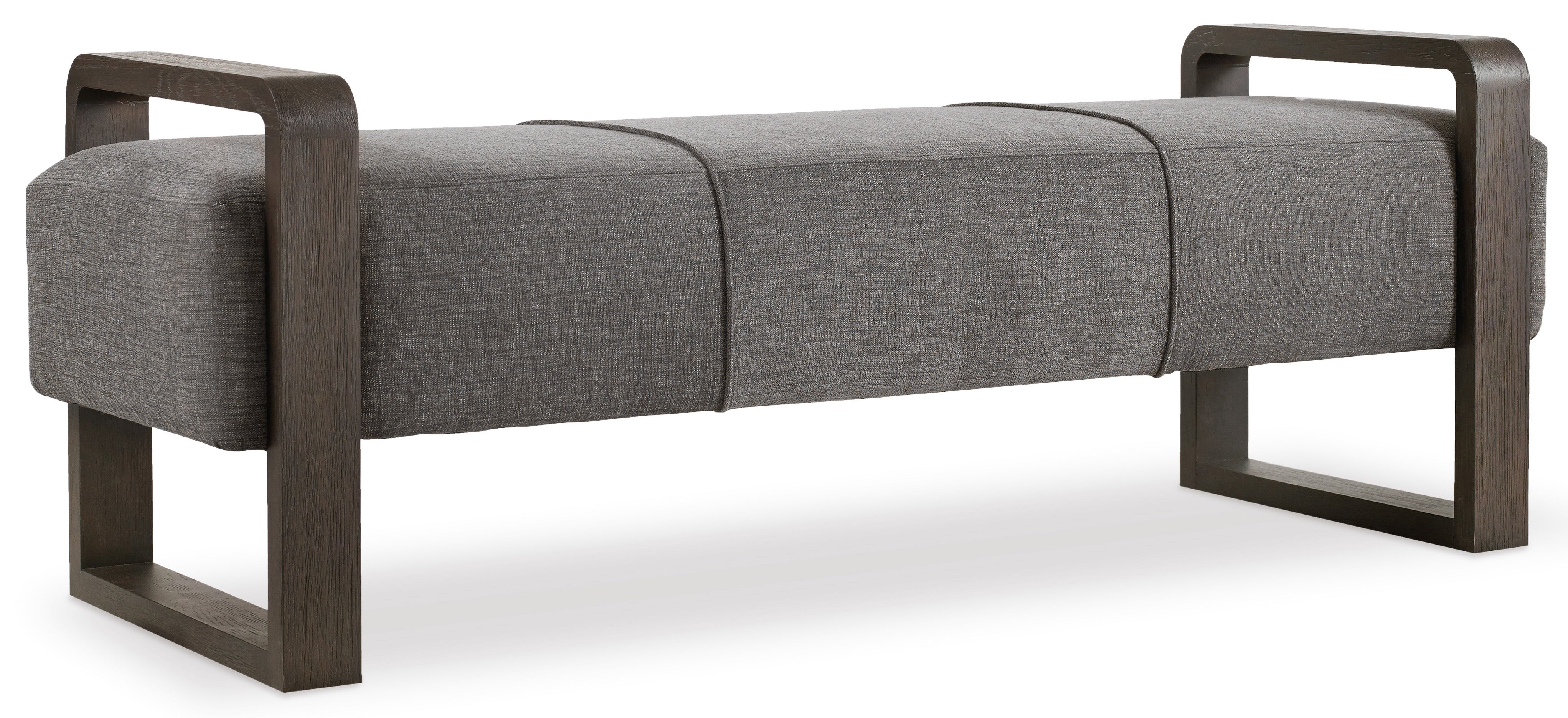 Hooker Furniture Curata Upholstered Bench in Dark Brown