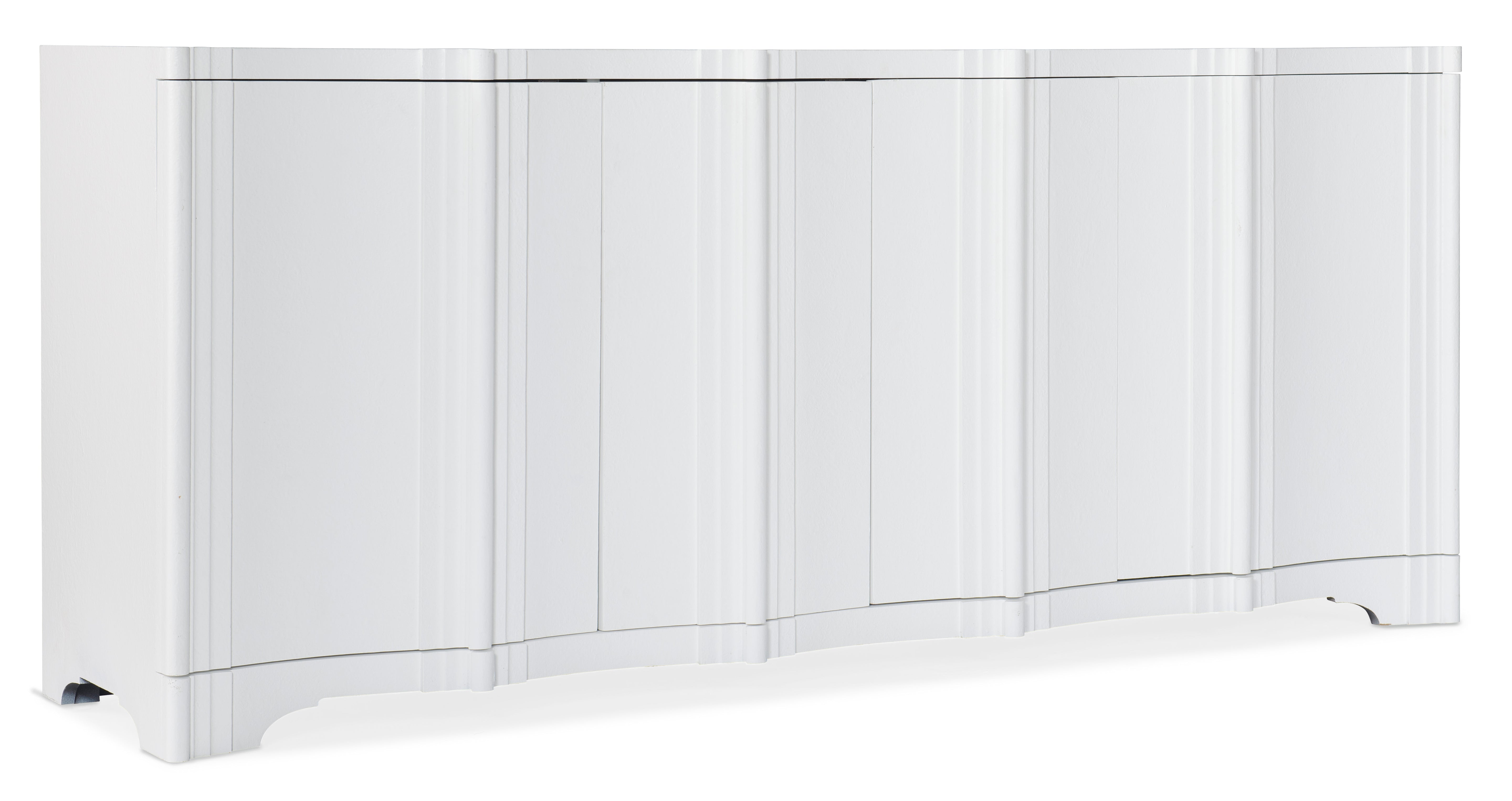 Hooker Furniture Melange Corinth Four Door Entertainment Console in White