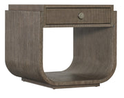 Hooker Furniture Modern Mood Rectangle End Table in Medium Brown