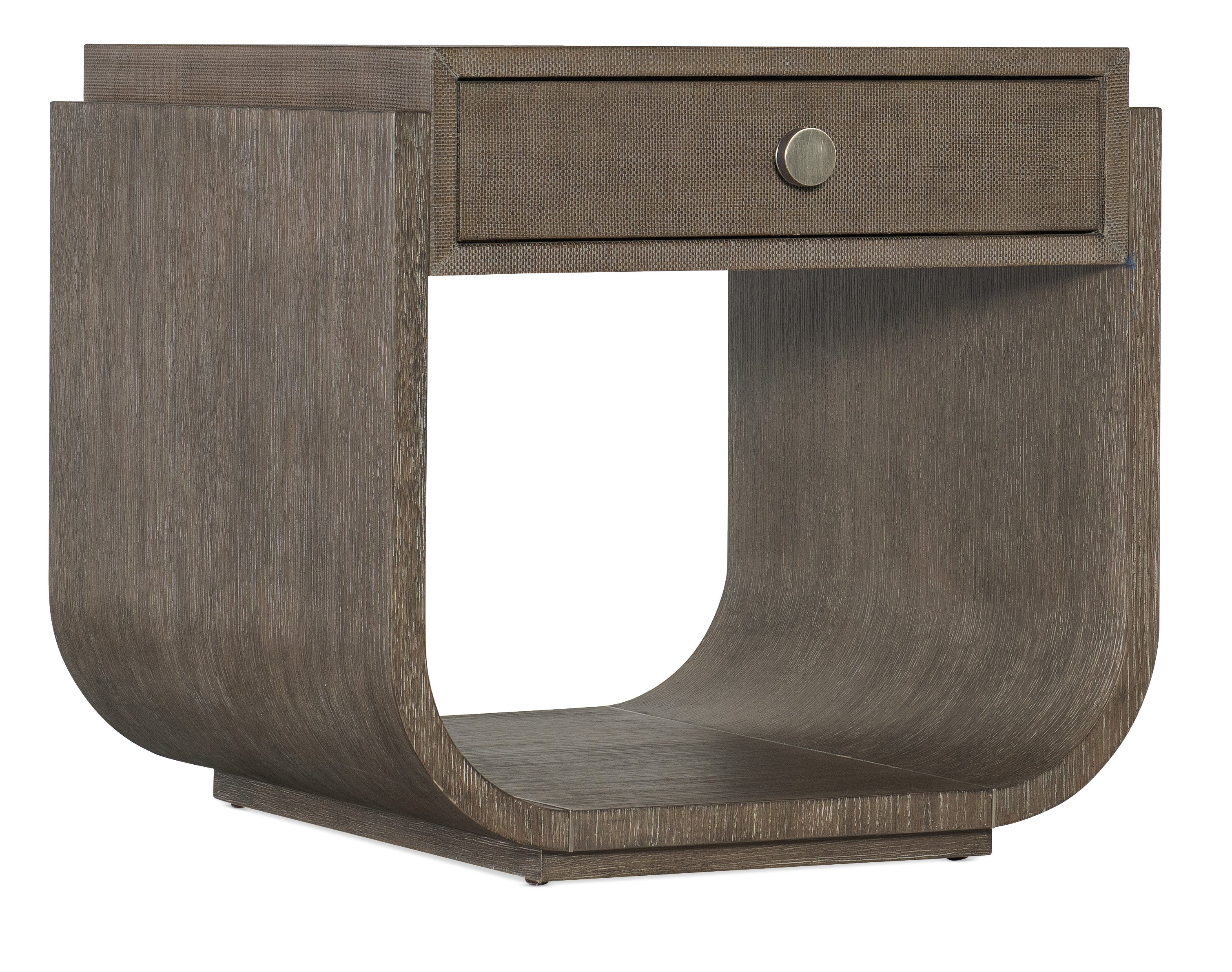 Hooker Furniture Modern Mood Rectangle End Table in Medium Brown