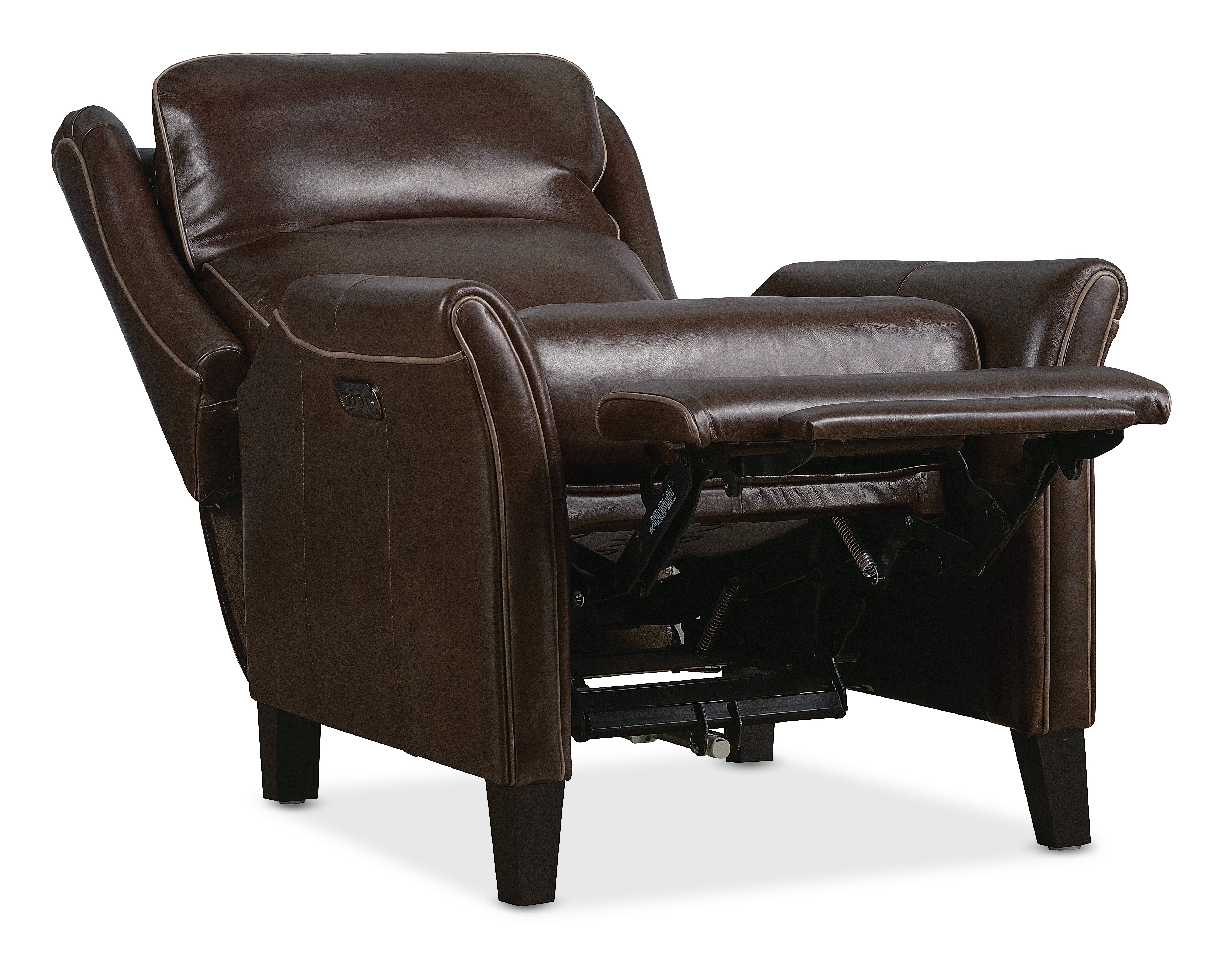 Hooker Furniture Henley Power Recliner with Power Headrest in Brown