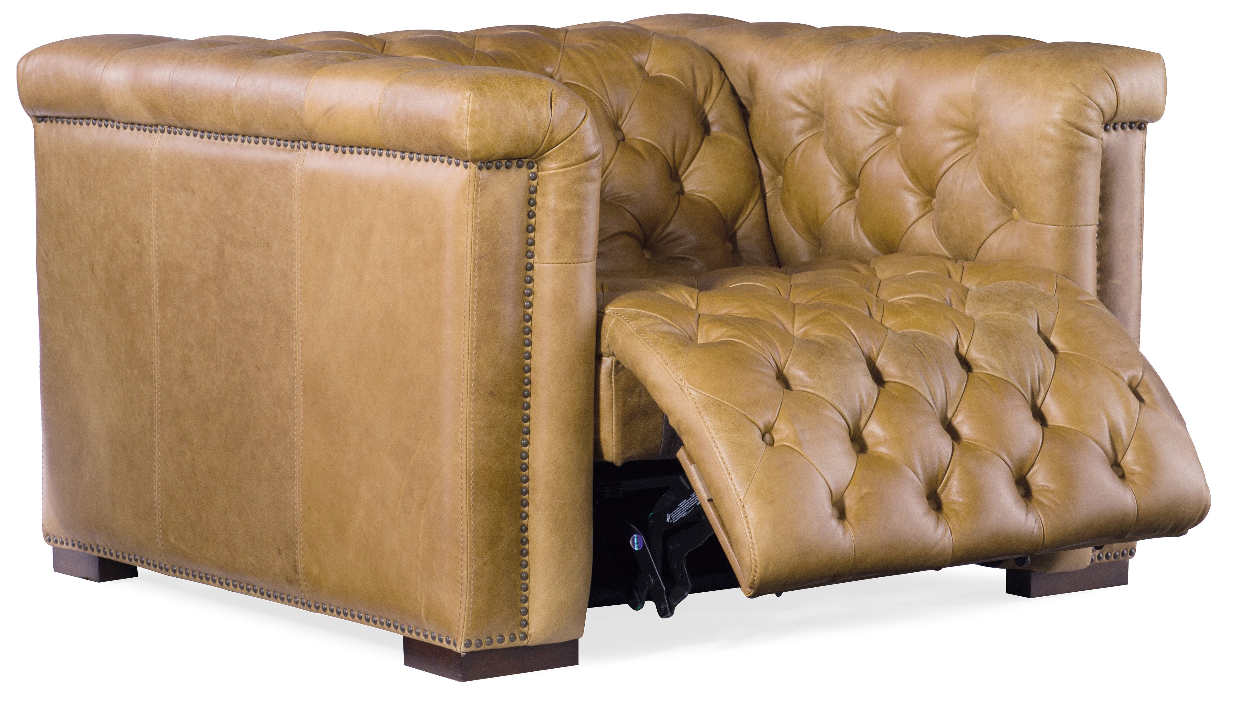 Hooker Furniture Savion Grandier Power Recliner with Power Headrest in Light Brown