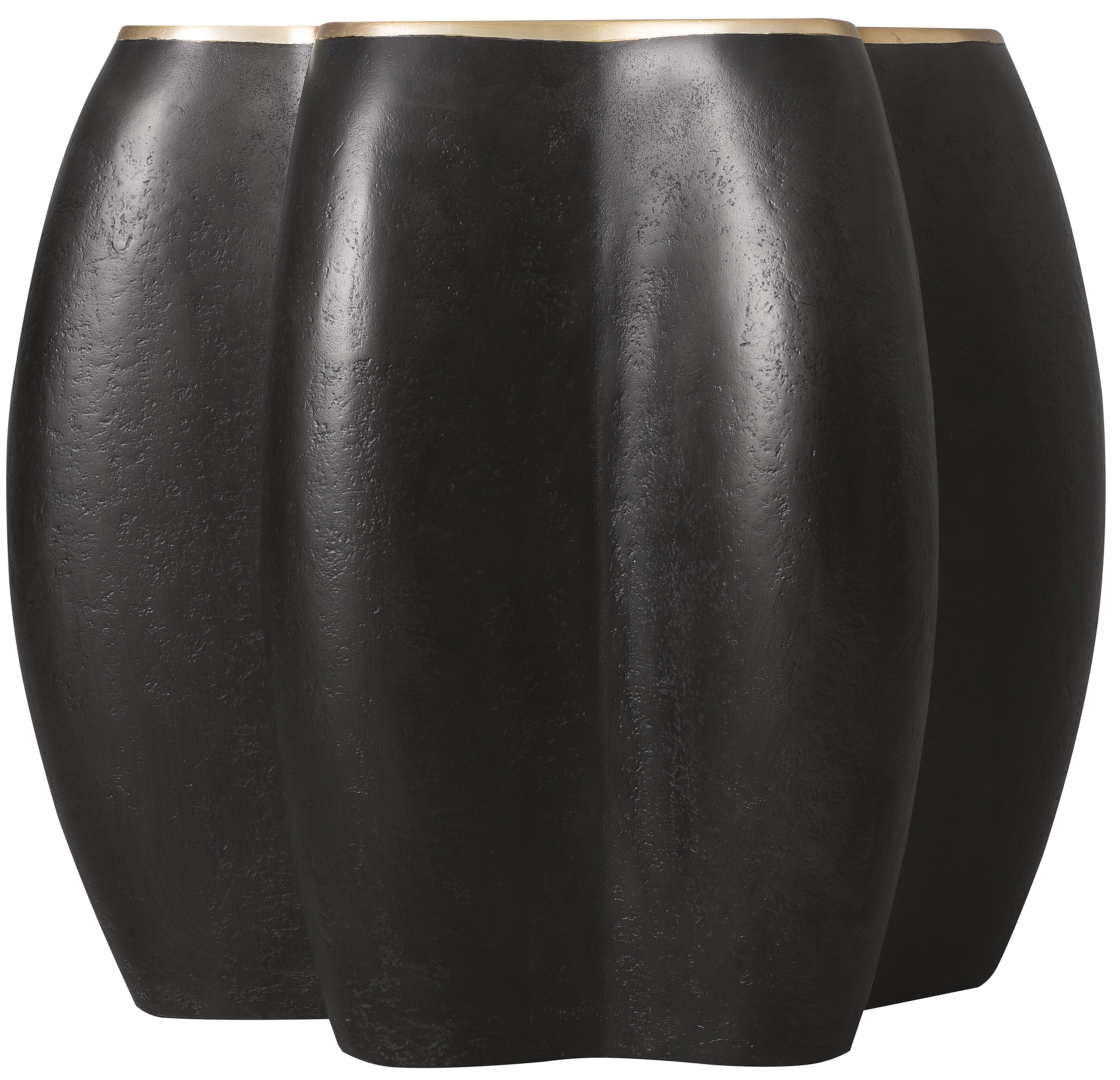 Hooker Furniture Melange Even and Flow Round End Table in Blacks