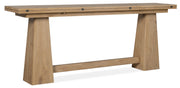 Hooker Furniture Driftwood Flip-Top Console Table in Light Wood
