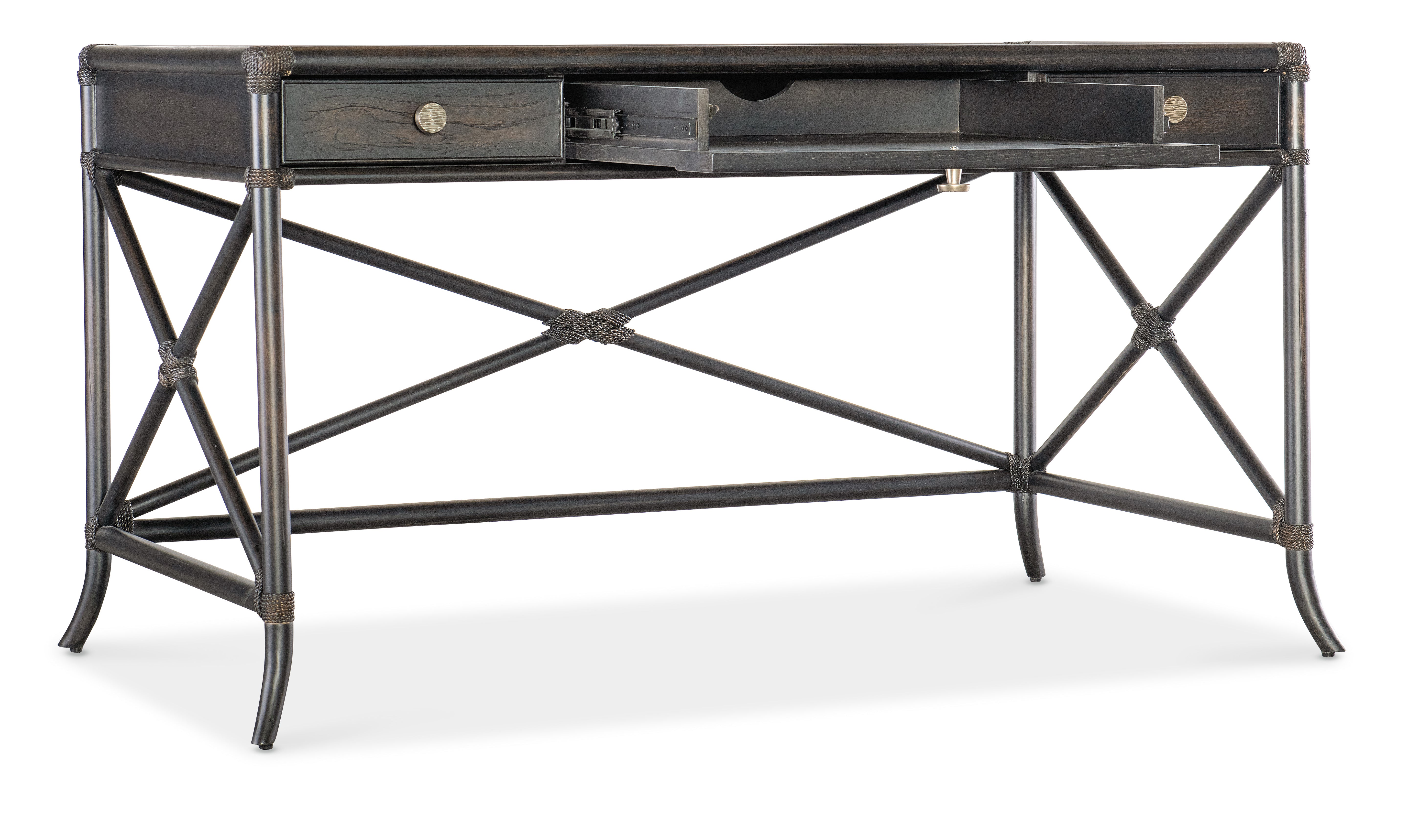 Hooker Furniture Retreat Pole Rattan Writing Desk
