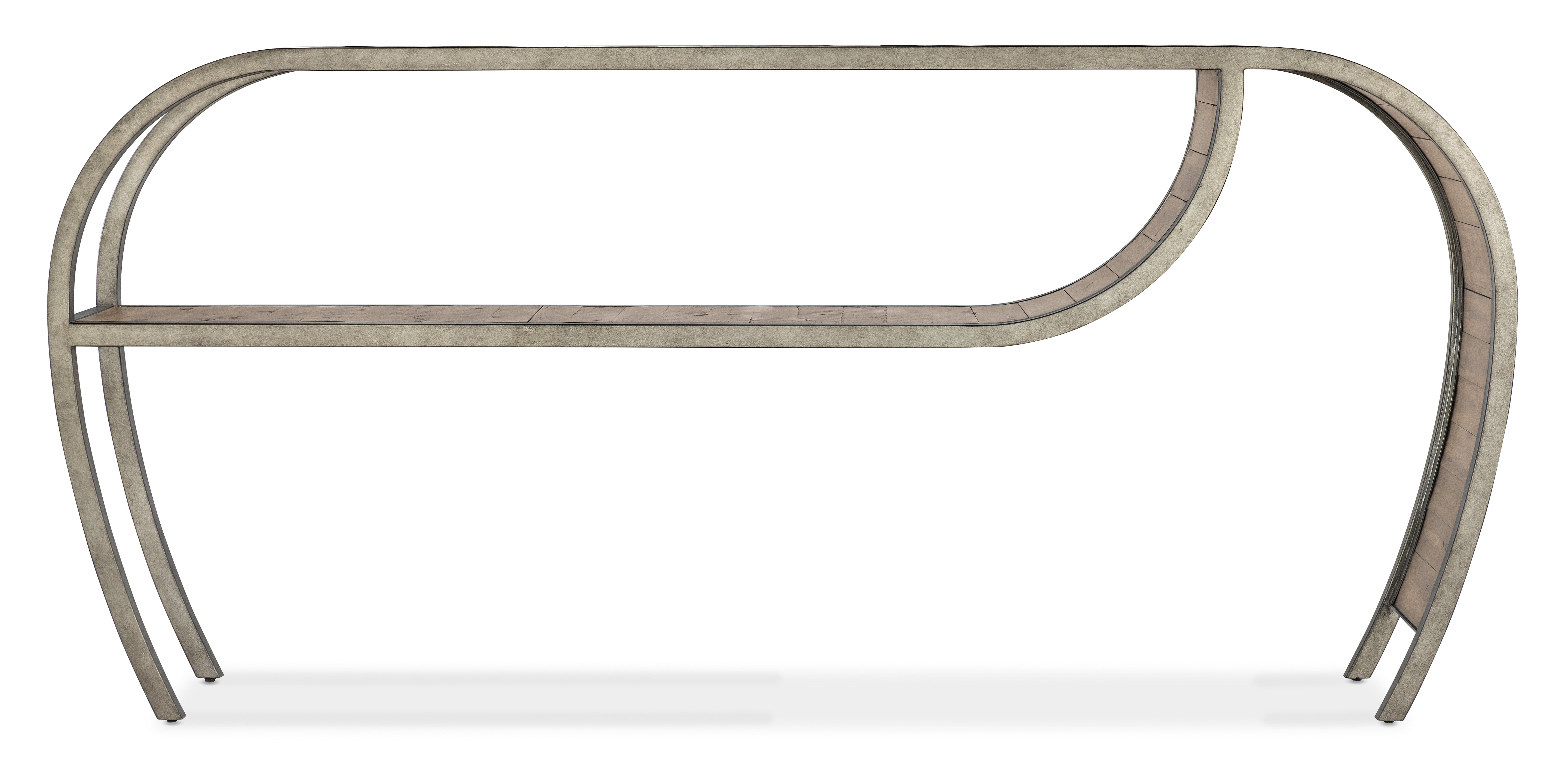 Hooker Furniture Commerce & Market Open Ended Console Table in Medium Wood