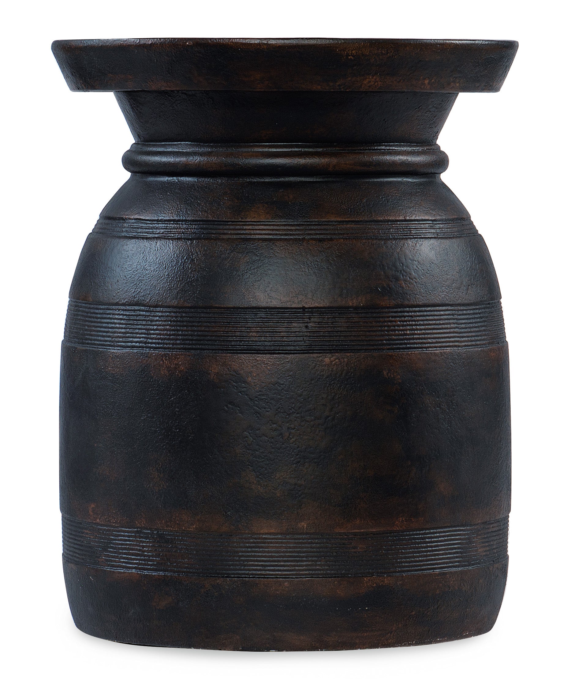 Hooker Furniture Big Sky Urn Spot Table in Black