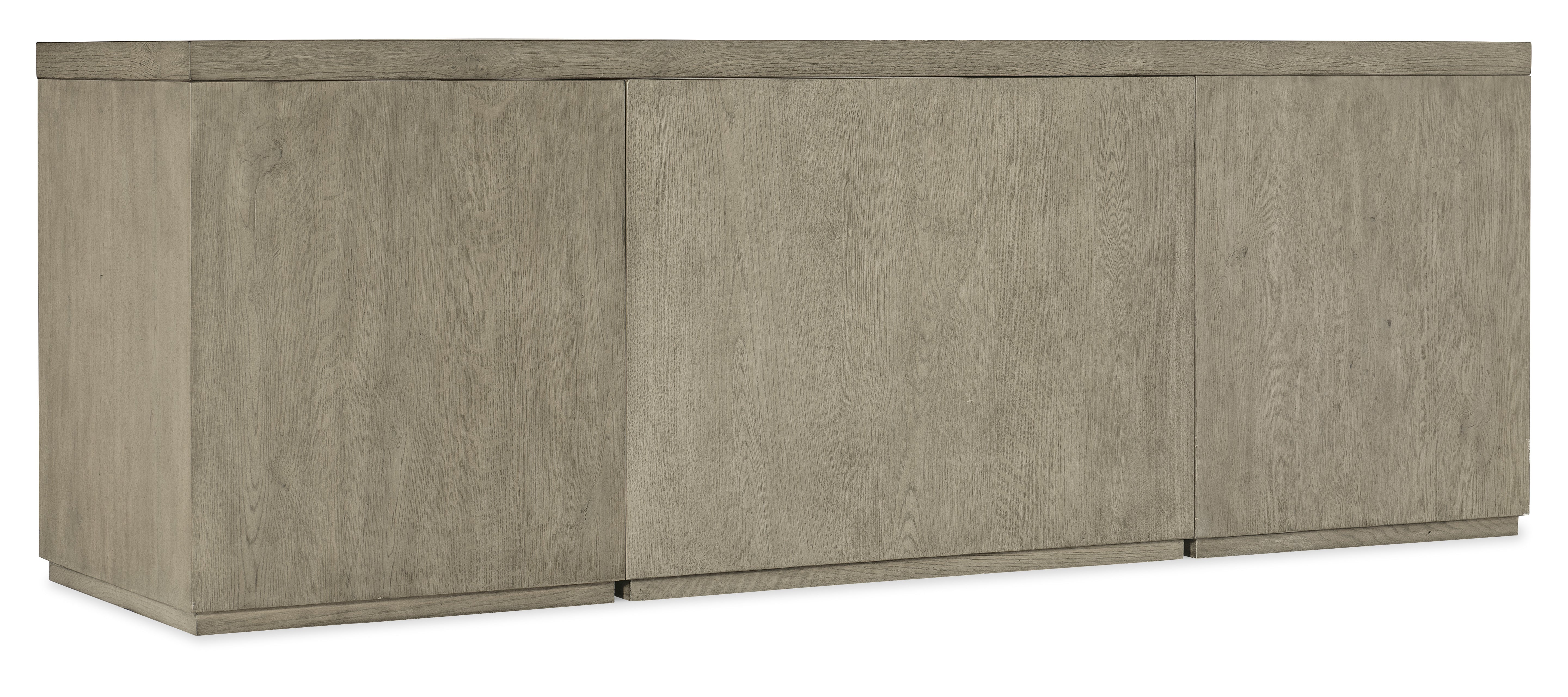 Hooker Furniture Linville Falls 84" Credenza with Two Files and Open Desk Cabinet