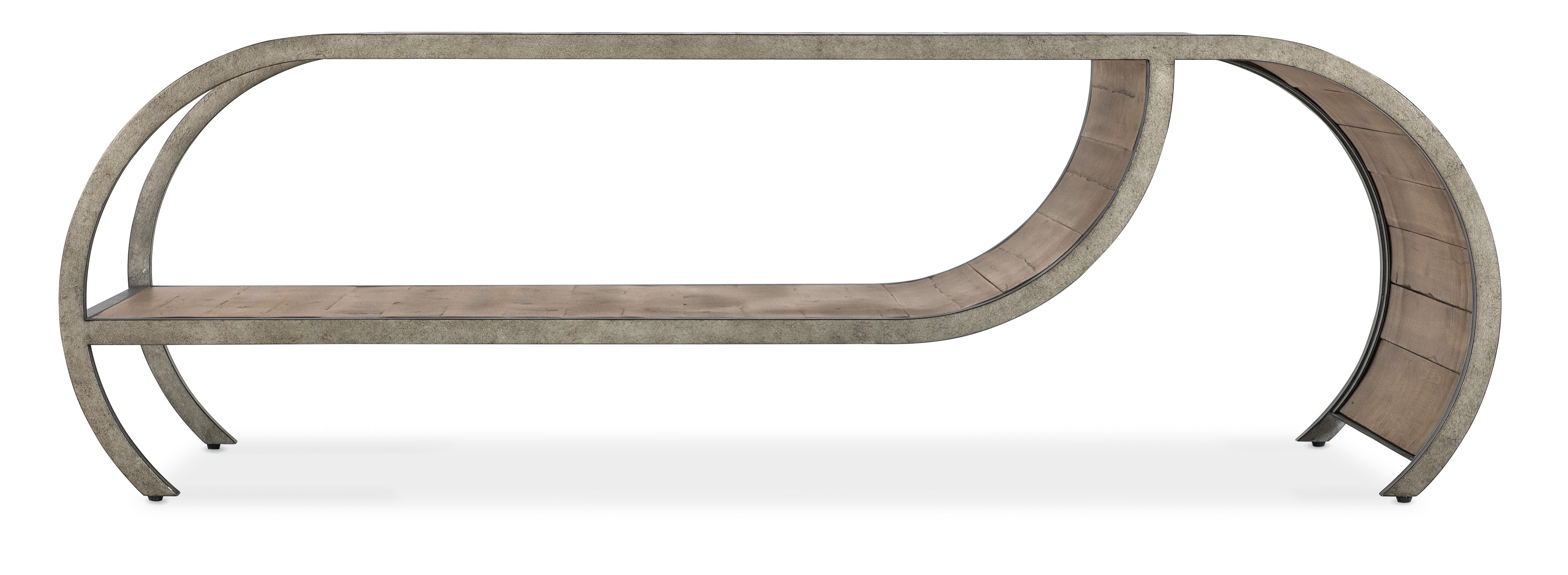 Hooker Furniture Commerce & Market Open Ended Cocktail Table in Medium Wood
