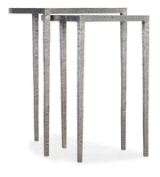 Hooker Furniture Chapman Metal Nesting Tables in Silvers