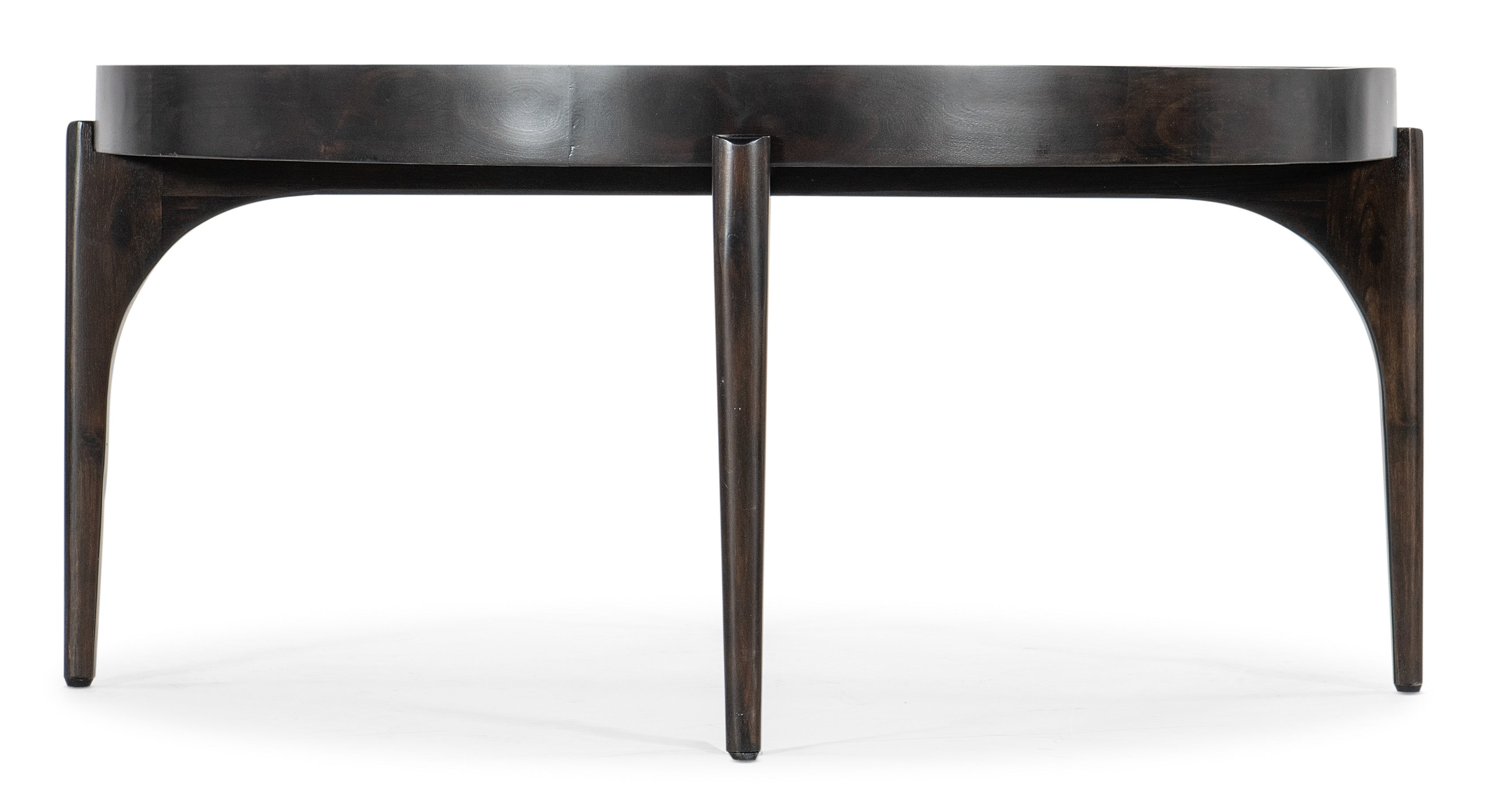 Hooker Furniture Commerce & Market Round Cocktail Table in Dark Brown